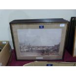 Ten framed prints. Views of London