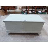 A painted pine chest 39' wide