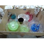 A quantity of miscellaneous glassware