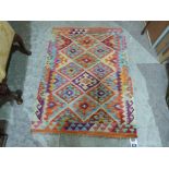 A Choli Kilim rug. 1.24m x 0.89m