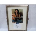 Katie Melua. A photograph with autograph. Framed