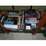 Three boxes of books