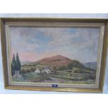 JOHN W. GOUGH. BRITISH 20TH CENTURY A shropshire landscape. Signed. Oil on board 16' x 24'