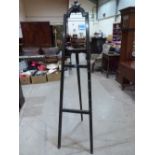 A Victorian ebonised 'aesthetic' artist's easel