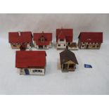 Six German cigar box buildings