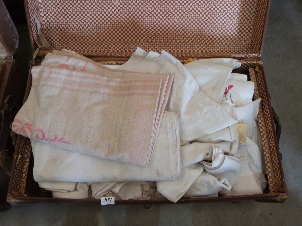 A case of military coats etc. and a case of linen - Image 2 of 2