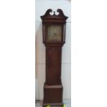 An 18th century oak longcase clock, the 12' silvered dial signed Henry Mason (Cumbria) with faux