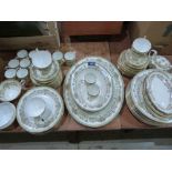 An Ansley Henley pattern dinner and tea service of 72 pieces