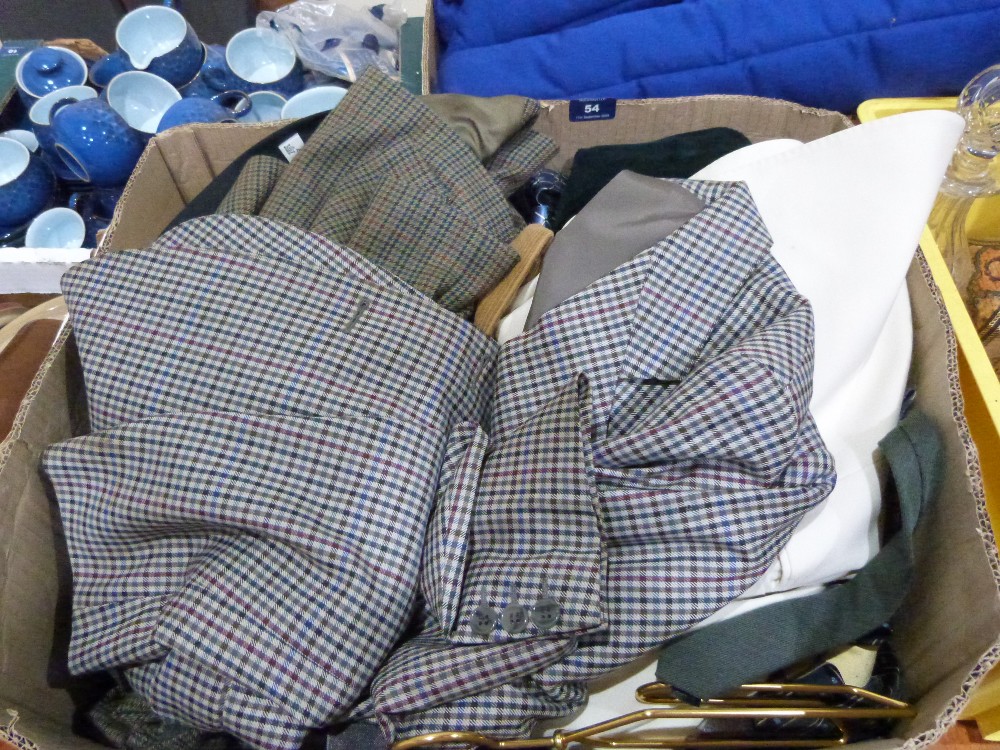 An assortment of gentleman's clothing