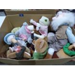 11 Beatrix Potter soft toy characters