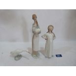 Three Lladro figures