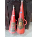Two vintage fire extinguishers