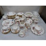 Royal Crown Derby, Derby Posies pattern:- an extensive collection of tea and dinnerware