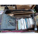 A box of postcards, albums and photographs