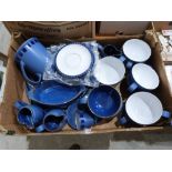 A box of Denby Reflex crockery