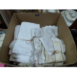 A collection of table linen & sheets