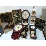 A collection of Guinness themed clocks