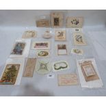 A collection of Victorian and later greetings cards