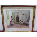 SIR GERALD KELLY. BRITISH 1879-1972 Peruvian basket weavers. Signed in pencil. Print on paper 21'