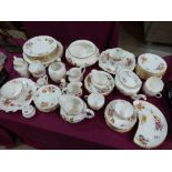 Royal Crown Derby, Derby Posies pattern:- An extensive collection of tea and dinnerware