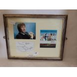 Popular Culture. Carry on Films. Photographs, cards and letter signed by Jim Dale, Joan Simms and