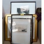 Seven framed engravings