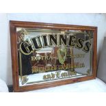 A Guinness Extra Stout advertising pub mirror 22' x 34'