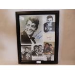 Popular Culture. Dean Martin and Jerry Lewis. Signed photograph and card