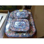 A set of Imari style dishes of 12 pieces