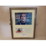 Popular Culture. Carry On Films. Two framed photographs signed by Bernard Bresslaw and Jackie Piper