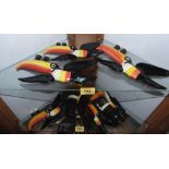 Seven Carlton Ware Guinness toucan wall plaques