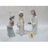 Three Lladro figures