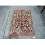 A Choli Kilim rug. 1.22m x 0.81m