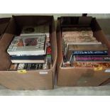 Four boxes of books