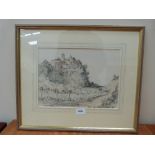 FRENCH SCHOOL. 20TH CENTURY Biot. Indistinctly signed, inscribed. Lithograph 9' x 12'