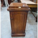 A 19th century mahogany pedestal cabinet. 34' high