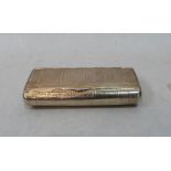 A George III silver snuffbox by Alexander Strachan with engine turned diaper decoration. London