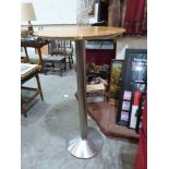 A contempory style bar table