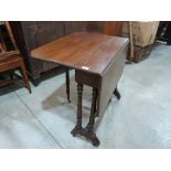 A Victorian mahogany sutherland table. 30' wide