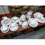 A Royal Albert Lavender Rose dinner and tea service comprising 54 pieces