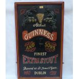 A Guinness advertising wall plaque. 36' high