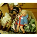 A collection of vintage dolls