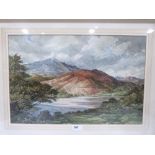 OSMOND HICK BISSELL. BRITISH 1906-1968 The Red Mountain, Autumn in the Barmouth Estuary. Signed,