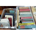 A box of books and a box of maps and ephemera