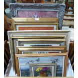 Nine framed oil paintings by the late Ludlow painter John W. Gough