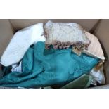 A box of textiles