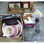 A quantity of glassware, pictures, books and sundries