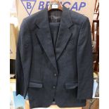 A Daks black two piece suit. Size 38 (Jacket)