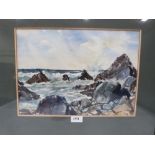 RUPERT HORSLEY. BRITISH 1905-1988 Broadsands, Thurlestone, Devon; Breaking Wave I. Signed, dated '80