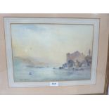 FRANCIS LEKE. BRITISH Bn. 1912 Coastal scenes, a pair. Signed. Watercolour 10' x 14'